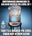 DHMO is an acid of pH 7