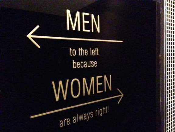 Men to the left...