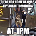 UPS - Try again at the same time