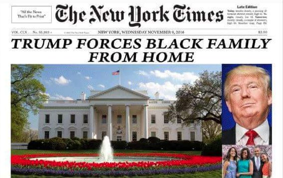Trump evicts black family