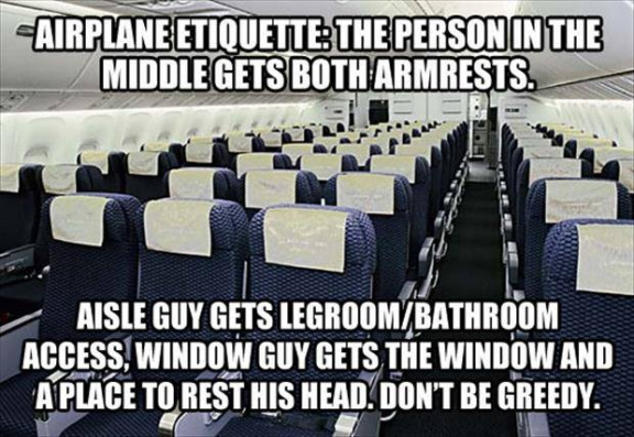 Airplaine etiquette