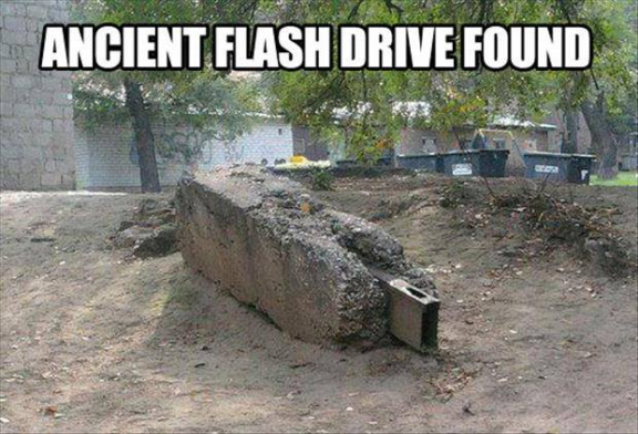 Ancient flash drive found