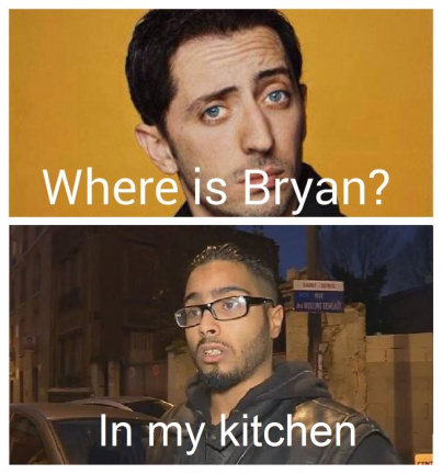 Bryan in Jawad's kitchen