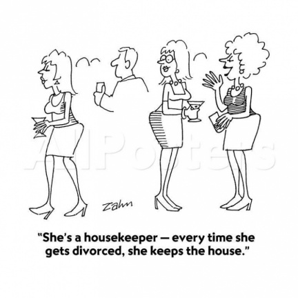 Housekeper = keeps the house