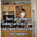Short girl problem: cooking is a workout