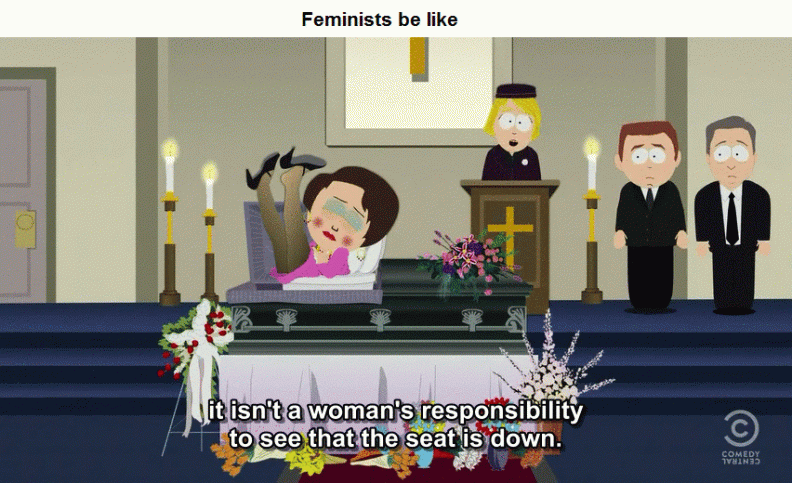 Feminism in the toilet