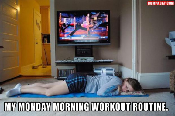 My Monday morning workout routine