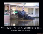 Redneck - fishing in the rain