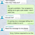 Get a pet snake