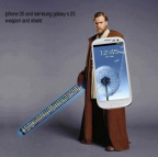 iPhone & Galaxy S, sword & shield