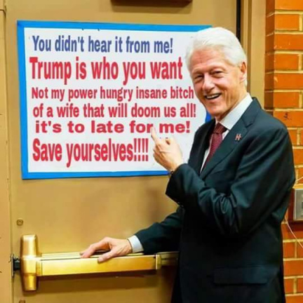 Bill Clinton: "save yourselves"