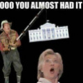 Clinton almost had it