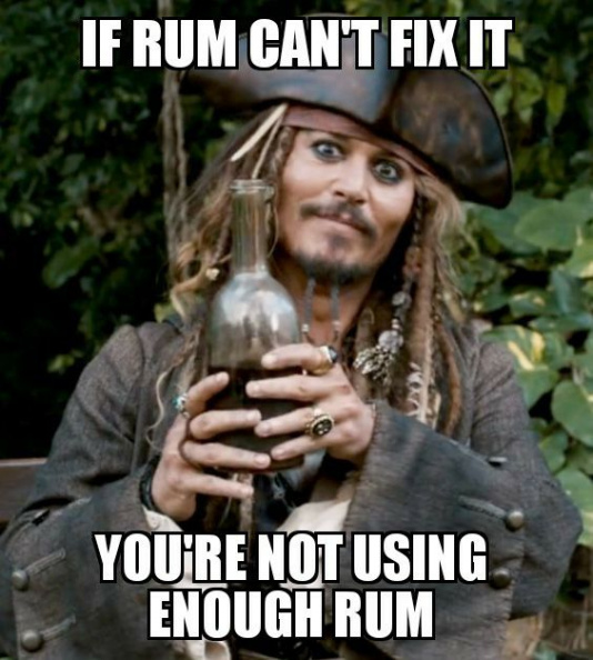 If rum cant fix it...