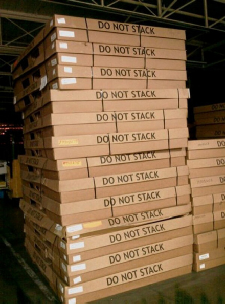 Do not stack