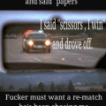 Paper, scissors, police