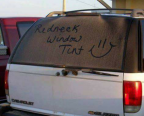 Redneck window tint