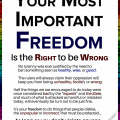 The right to be wrong