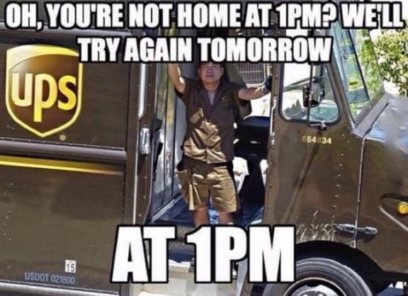 UPS - Try again at the same time