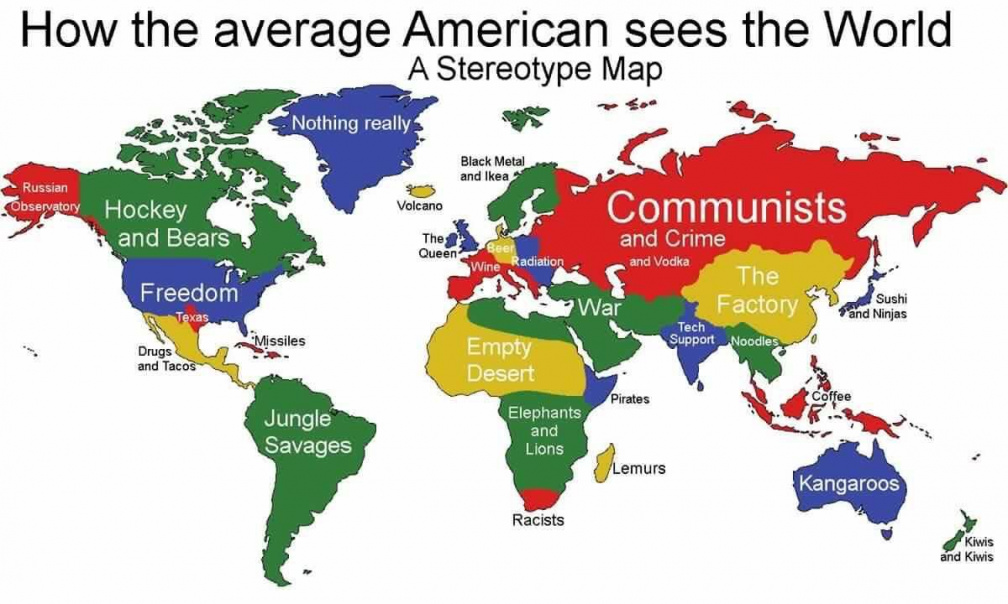 The World seen from the USA