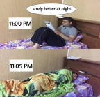 I study better at night
