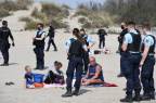 French beach police