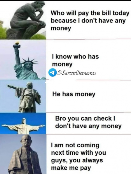 Who pays statues