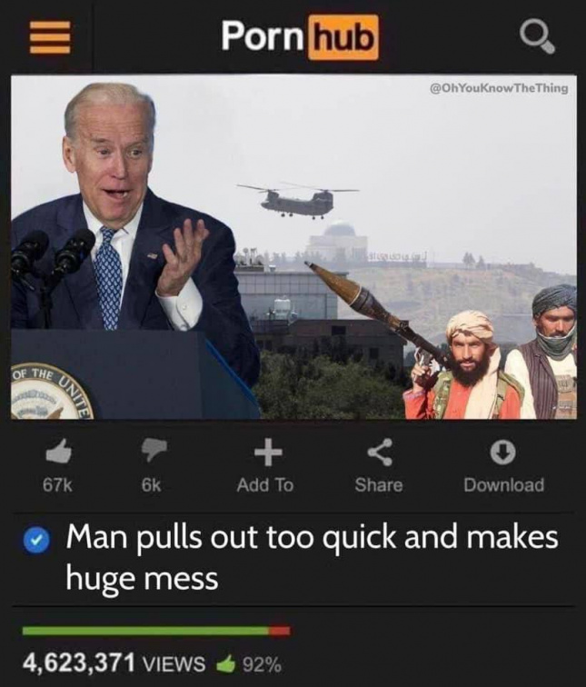 Biden pulls out too quick