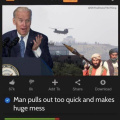 Biden pulls out too quick