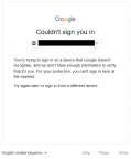 Google taking account hostage