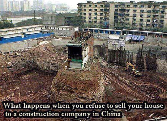 When you refuse to sell house in China