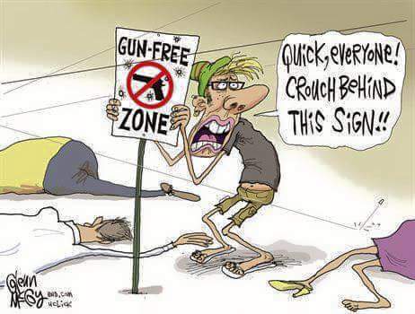 Gun-free zone sign must be bulletproof