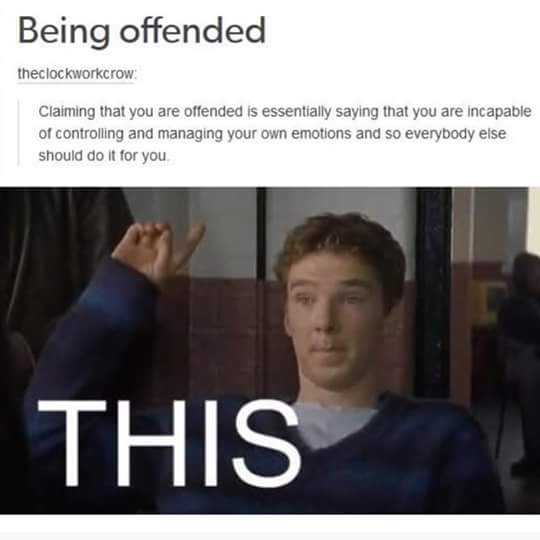 Being offended